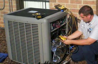ATC technician performing an installation 
